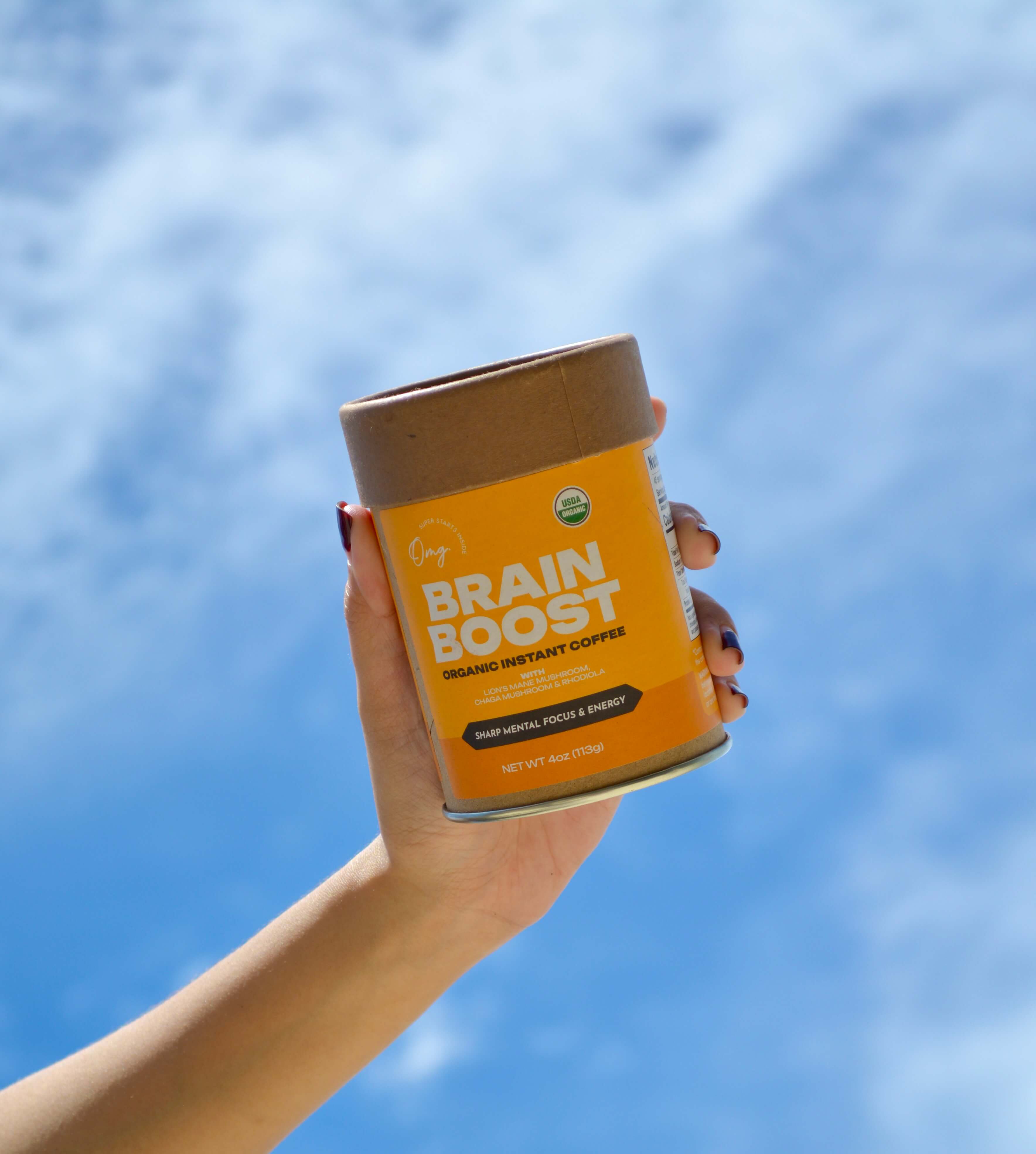 Organic Brain Boost Instant Coffee with Mushrooms