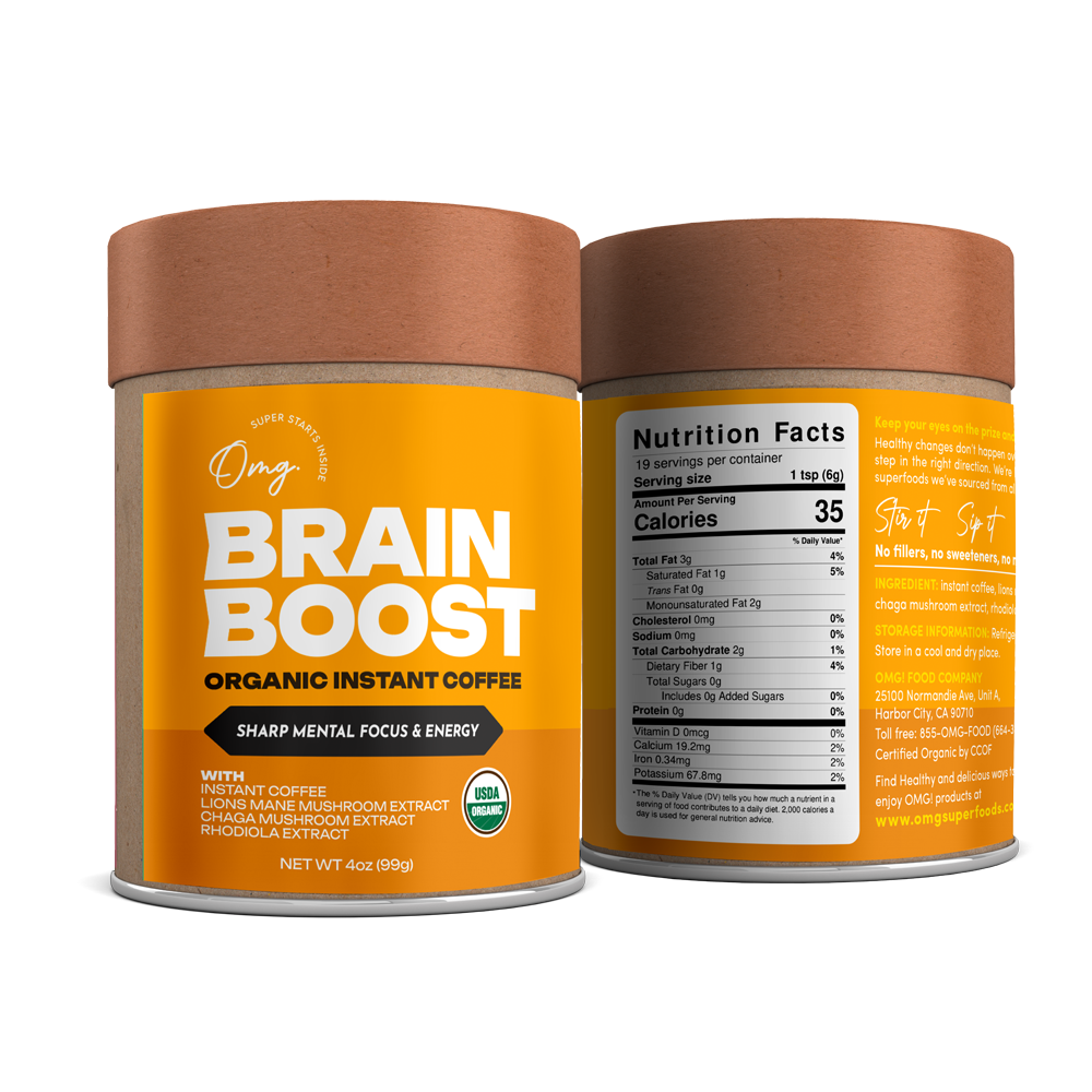 Brain Boost Organic Instant Coffee – OMG Superfoods