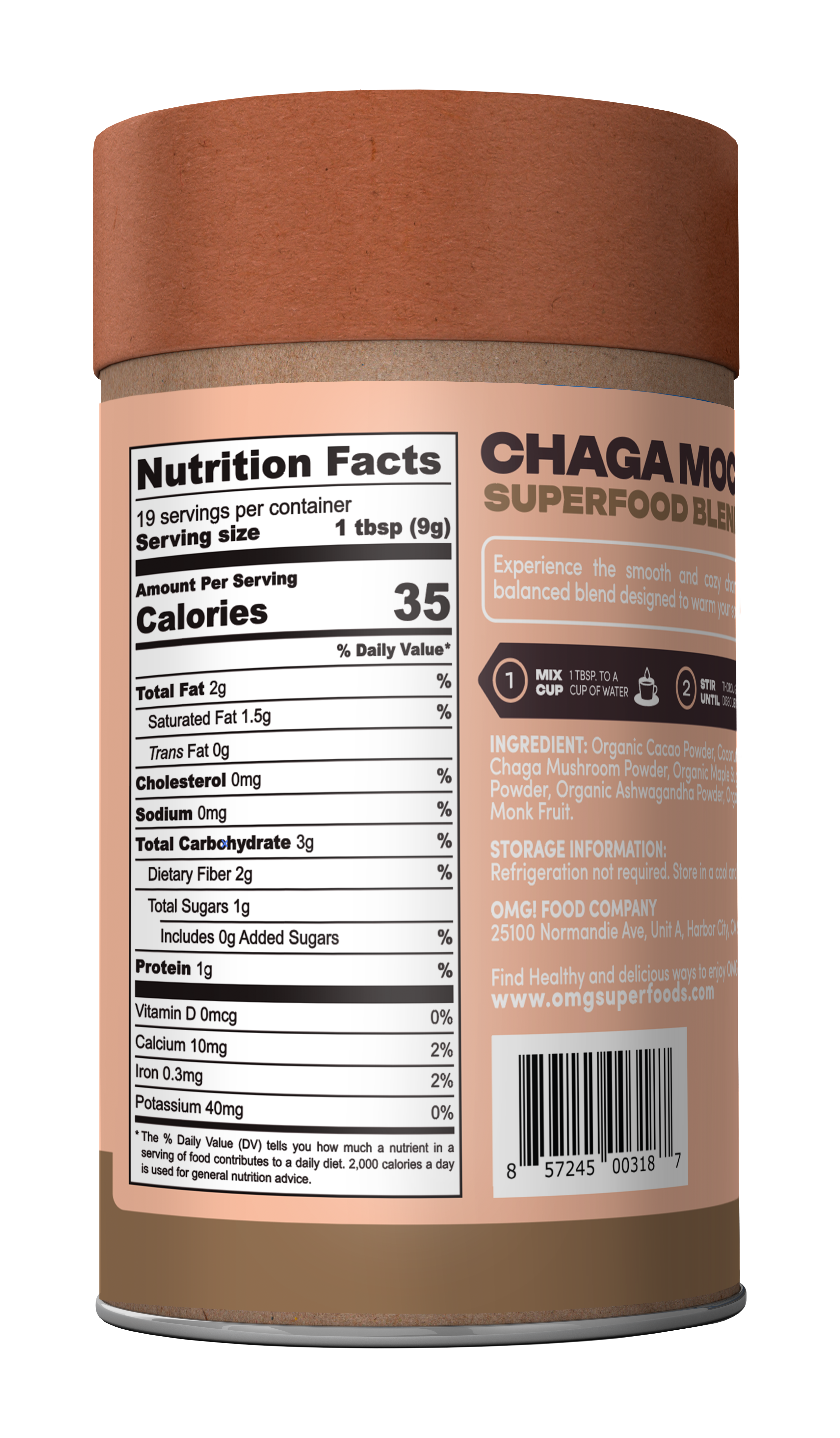 Organic Chaga Mocha Superfood Blend