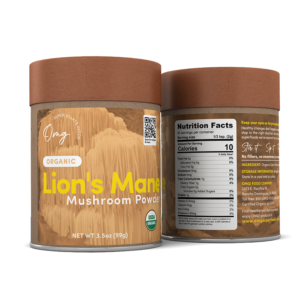 Organic Lion's Mane Mushroom Powder 3.5oz